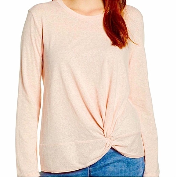 Caslon Twist Front Long Sleeve Tee - Picture 3 of 14